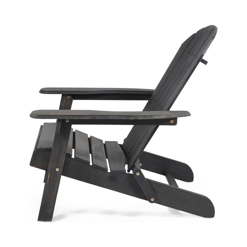 Hanlee Acacia Wood Folding Adirondack Chair by Christopher Knight Home - 29.50" W x 35.75" D x 34.25" H