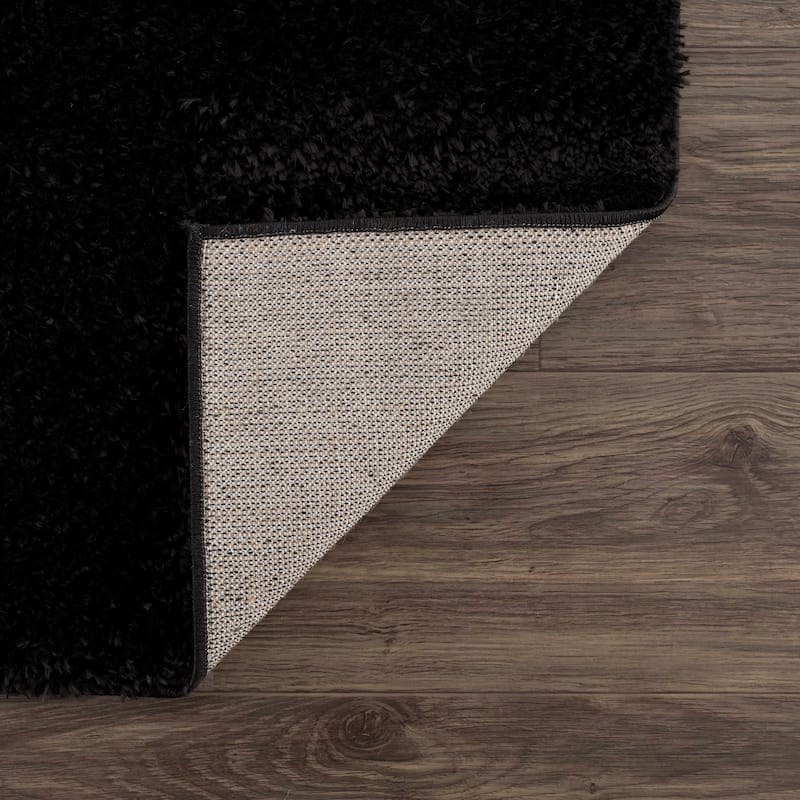 Hauteloom Heavenly Solid Shag Shaggy High Pile Area Rug