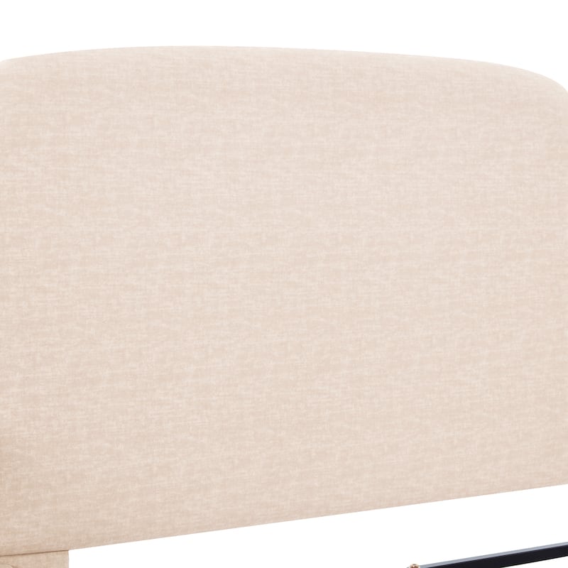 Christopher Knight Home - Thorne Upholstered Bed Frame with Headborad and 2 Side Panel Nightstands