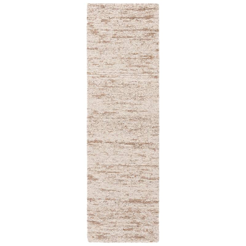 SAFAVIEH Handmade Natura Madara Transitional Wool Rug - 2'3" x 8' Runner - Ivory/Beige