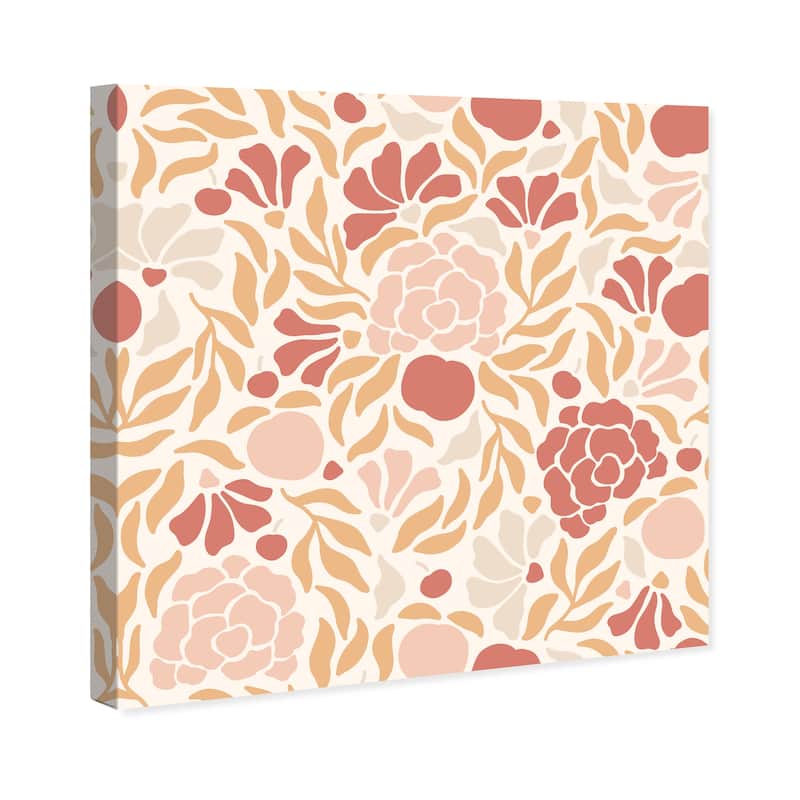 Wynwood Studio Canvas Floral and Botanical Pinktone Garden Pink and Light Pink Modern & Contemporary Wall Art Canvas Print