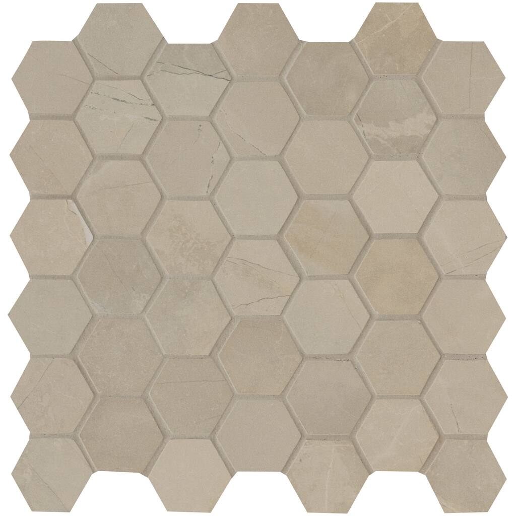 Ackland AKN-P-SO2X2HXM-CA Sonoma - 12" x 12" Porcelain Geometric Floor