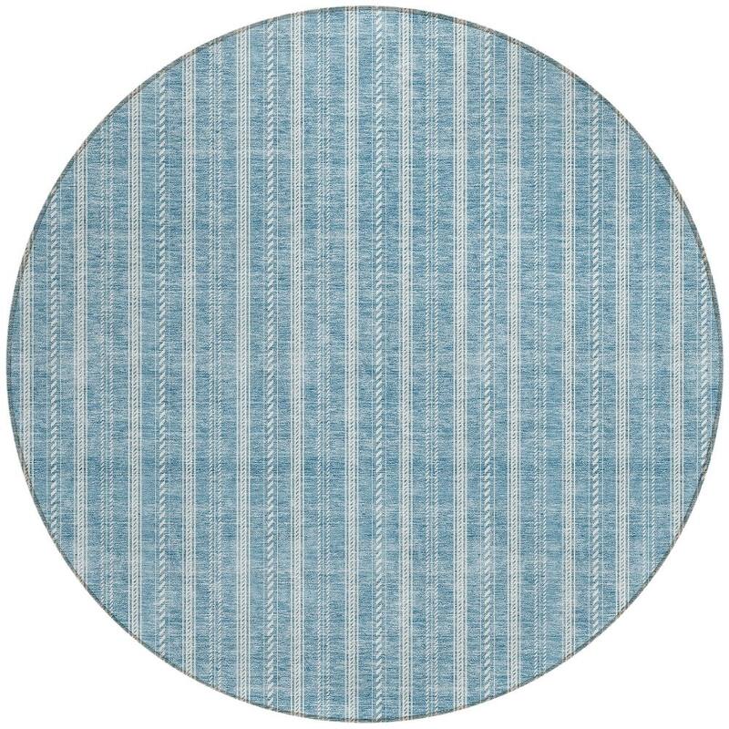 HomeRoots Striped Transitional Rectangle Outdoor Rug