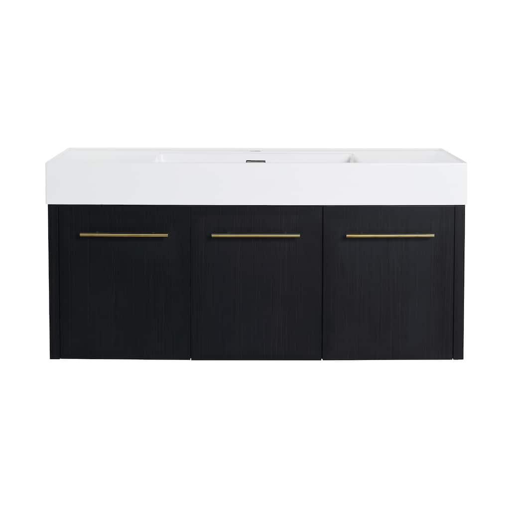 48 Inch Wall-mounted Bathroom Vanity (Only the Cabinet Body, No Top Sink)