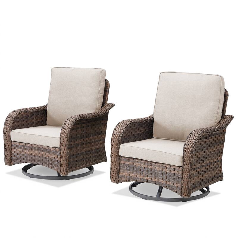 Pocassy Outdoor Patio Furniture Set PE Wicker Sofa Set