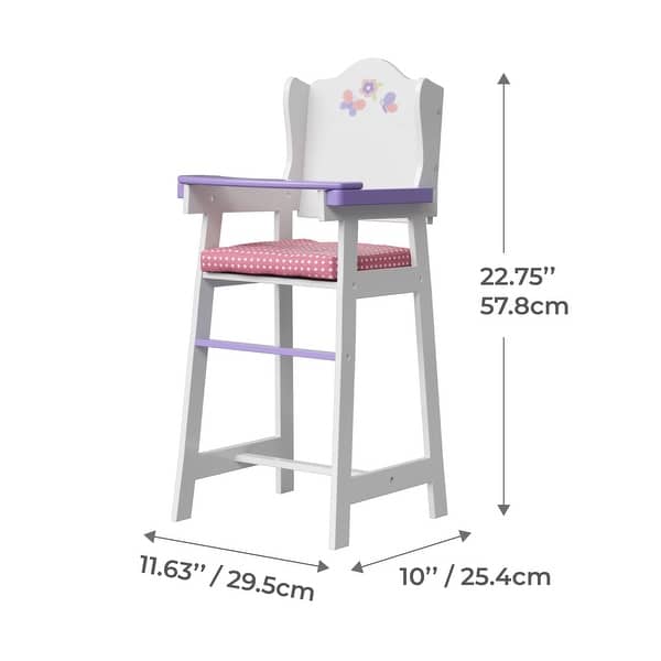 Olivia's Little World Princess 18-inch Doll Baby High Chair