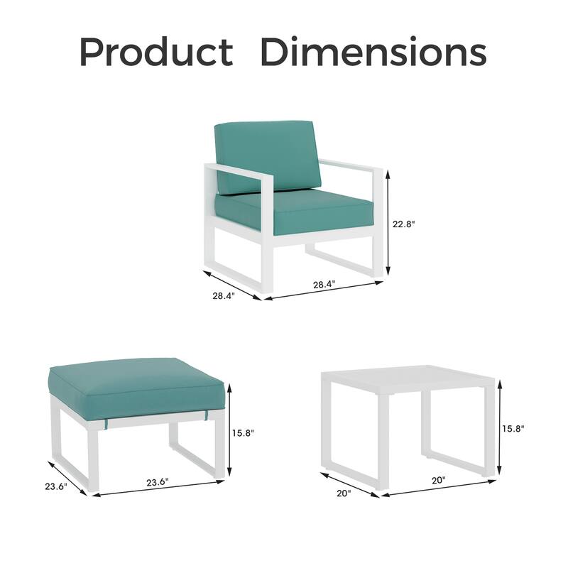 Royalcraft 5-Piece Aluminum Patio Conversation Set