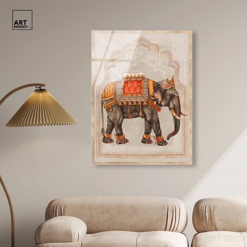 Elephant Queen Acrylic by Art Remedy, Ready to Hang