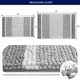 preview thumbnail 26 of 31, Subrtex Rugs Chenille Gradient Stripe Pattern Soft Plush Bath Rug Shower Water Absorbent Mat