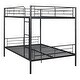 preview thumbnail 6 of 6, [Save Space or Split Into 2 Beds] Full Over Full Metal Bunk Bed