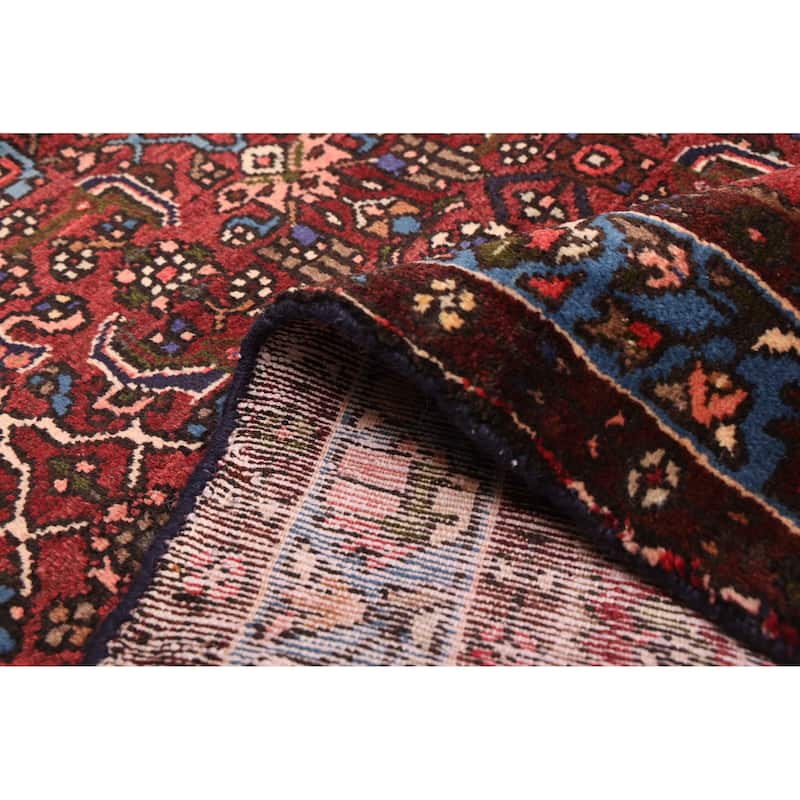 ECARPETGALLERY Hand-knotted Andelz Dark Red Wool Rug - 3'5 x 9'3