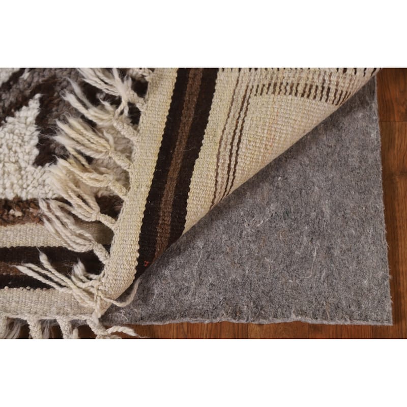 Vegetable Dye Kurdish Turkish Runner Rug Handmade Wool Carpet - 3'1"x 12'4"