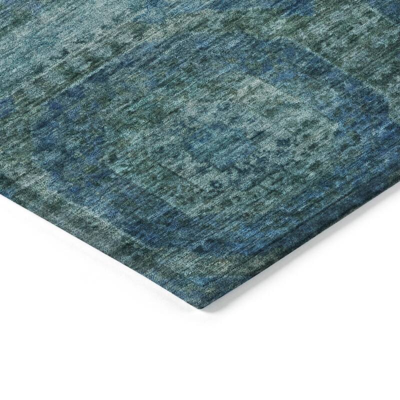 HomeRoots Medallion Transitional Rectangle Outdoor Rug