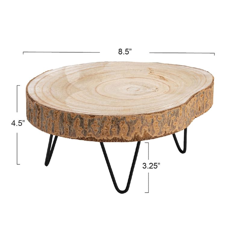 Decorative Paulownia Wood Pedestal