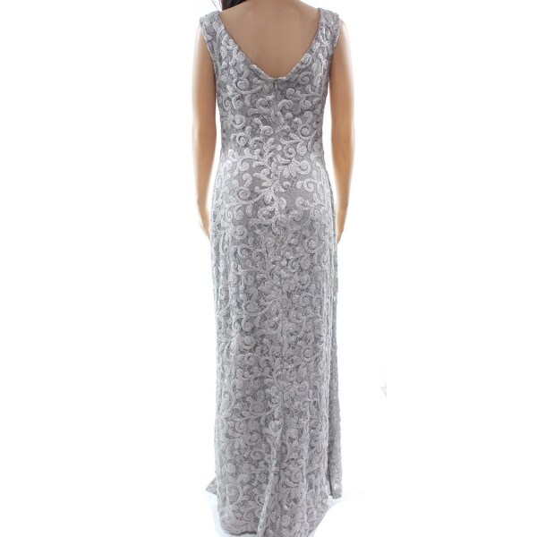 ralph lauren silver sequin dress