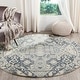 preview thumbnail 6 of 41, SAFAVIEH Handmade Restoration Vintage Boho Gaylen Wool Rug 6' Round - Charcoal/Ivory - Round