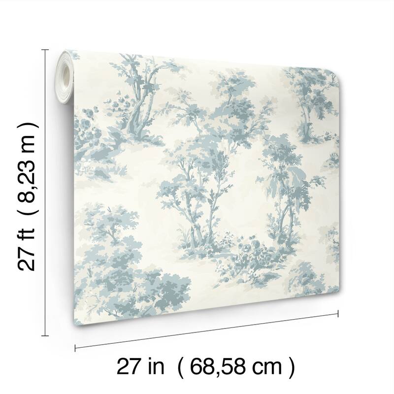 Chris Loves Julia x A-Street Prints Sainsbury Light Blue Forest Wallpaper