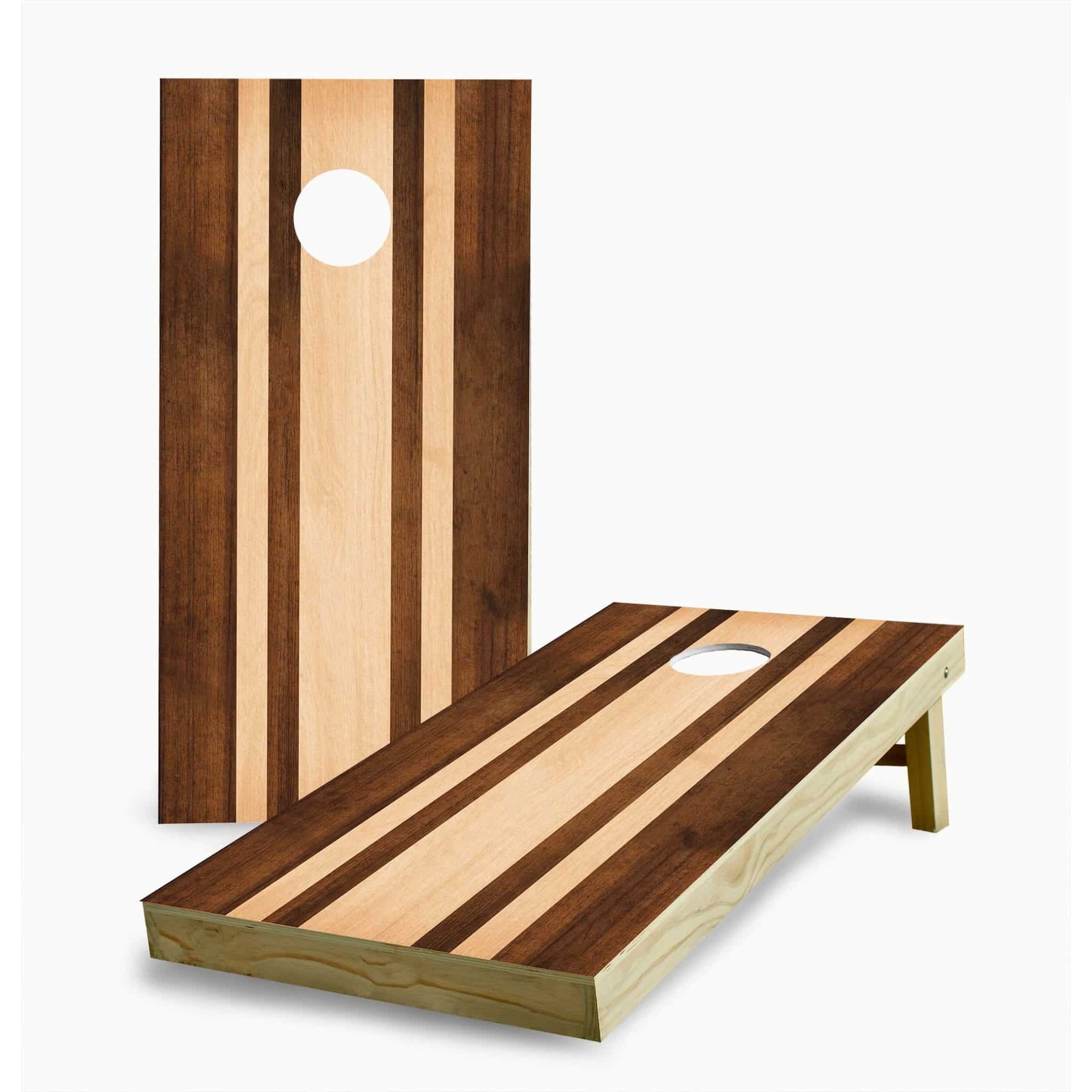 Stained Striped Regulation 2x4 Cornhole Game Set