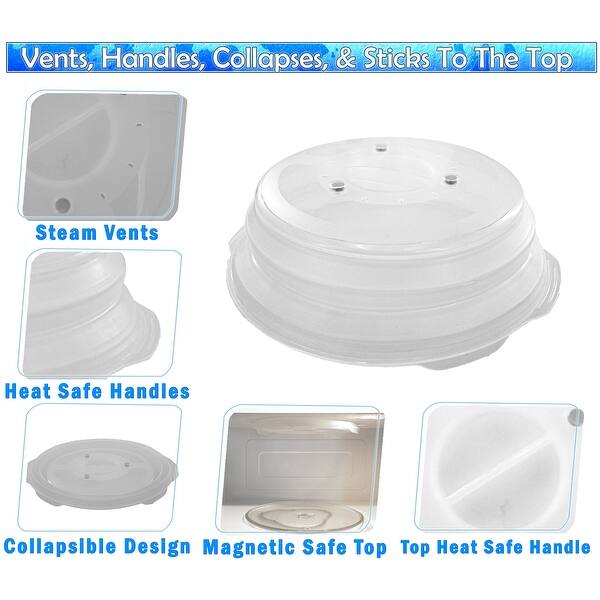 Microwave Cover Lid Collapsible Anti Splatter Guard Food Cover Lid On Sale Bed Bath