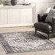 preview thumbnail 1 of 11, Nuloom Elisabeth SpinClean Medallion Machine Washable Area Rug 3' x 5' - Grey - Rectangle