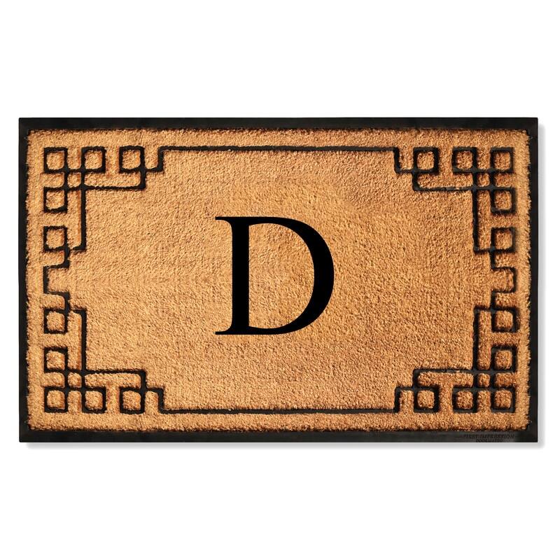 A1HC Natural Coir & Rubber Door Mat, Heavy Duty, Dirt Trapping, Long-Lasting Entrance Doormats,Thick & Durable Outdoor Entry Mat - 36" X 72" - D