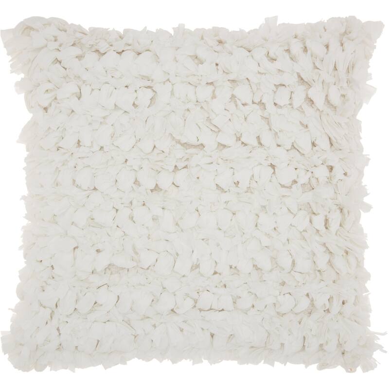 Mina Victory Paper Loop Shag Throw Pillow by Nourison