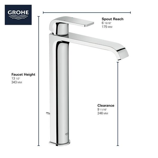 Shop Black Friday Deals On Grohe 23 869 Defined 1 2 Gpm Vessel Single Hole Bathroom Faucet With Overstock 28060044 Brushed Nickel