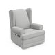 preview thumbnail 33 of 36, Storkcraft Serenity Wingback Upholstered Recline Glider Salt & Pepper Boucle