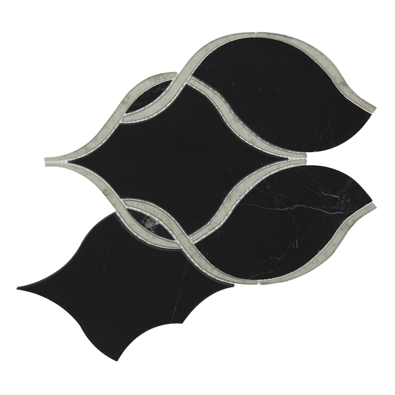 Daltile Lavaliere Natural Stone Intertwining Arabesque Mosaic (10 Pc per Carton) (7.90 Sqft per Carton)