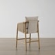 preview thumbnail 11 of 48, Lynn Counter Height Bar Stool with Braid Wood Arm Set
