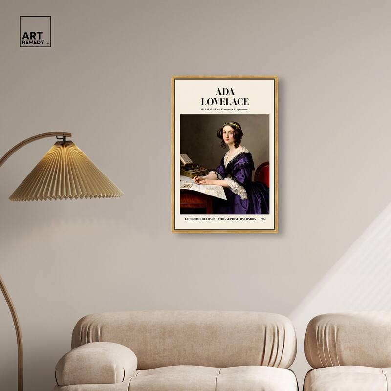 First Programmer Art Canvas by Art Remedy