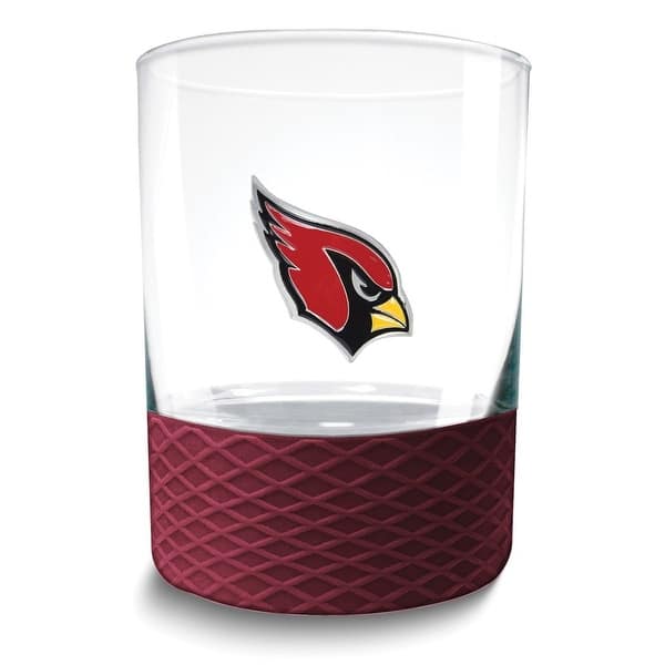 NFL Arizona Cardinals Commissioner 14 Oz. Rocks Glass with Silicone ...