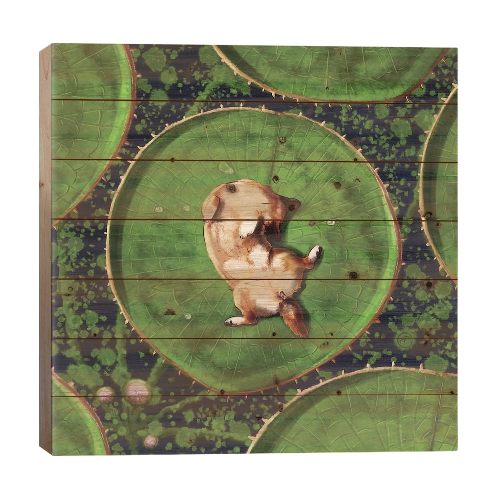Afternoon Siesta Print On Wood by Paula Belle Flores - Multi-Color