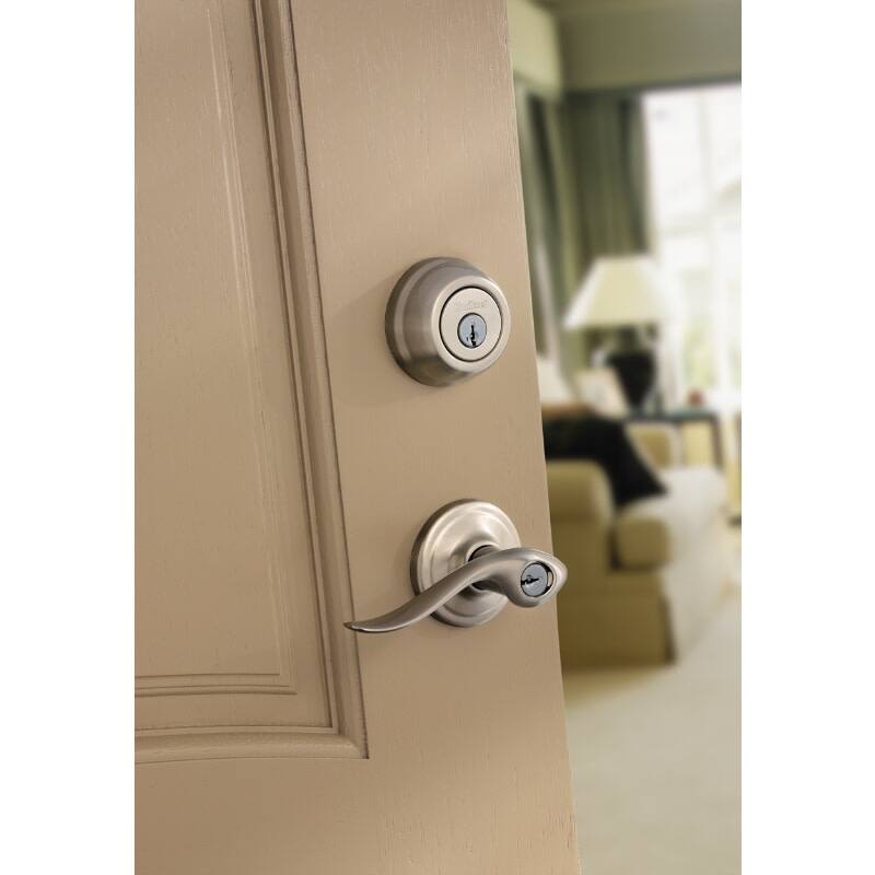 Kwikset Tustin SmartKey Single Cylinder Leverset and Deadbolt Combo
