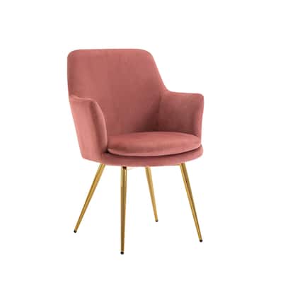 Porthos Home Gemma Velvet and Goldtone Metal Accent Chair