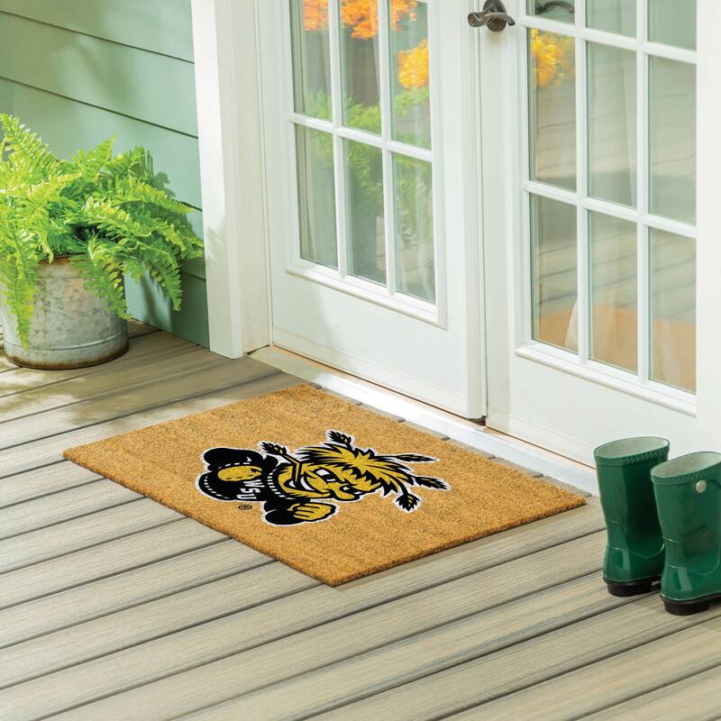 Wichita State University Full Color Indoor/Outdoor Coir Mat - 36" x 24"