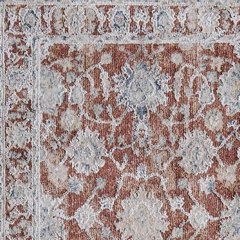 HomeRoots Floral Bohemian Rectangle Area Rug