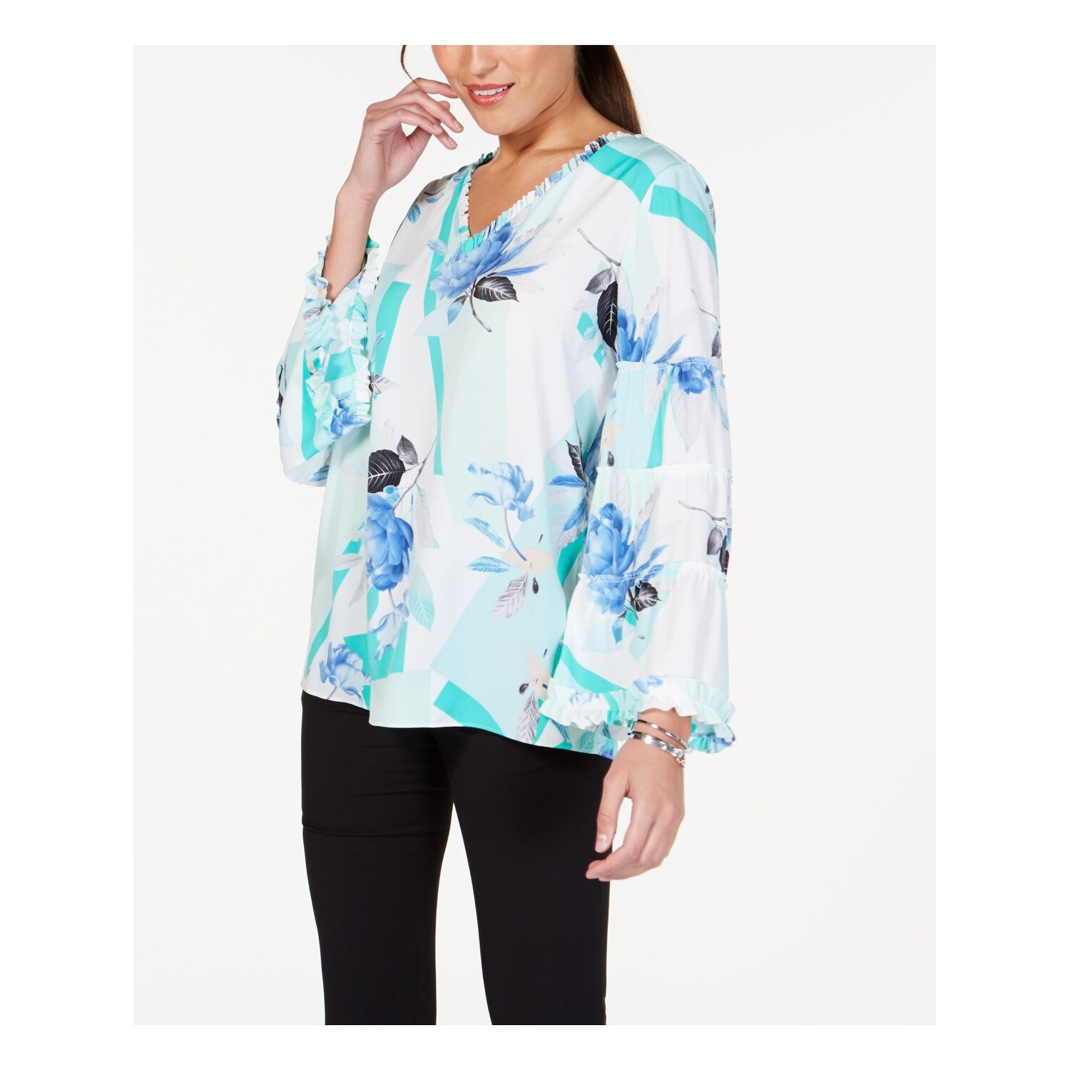 alfani bell sleeve blouse