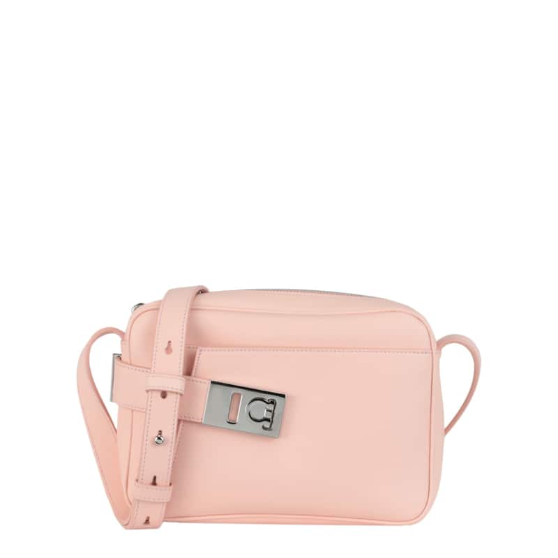 Ferragamo Small Archive Camera Case Crossbody Bag - Light Pink