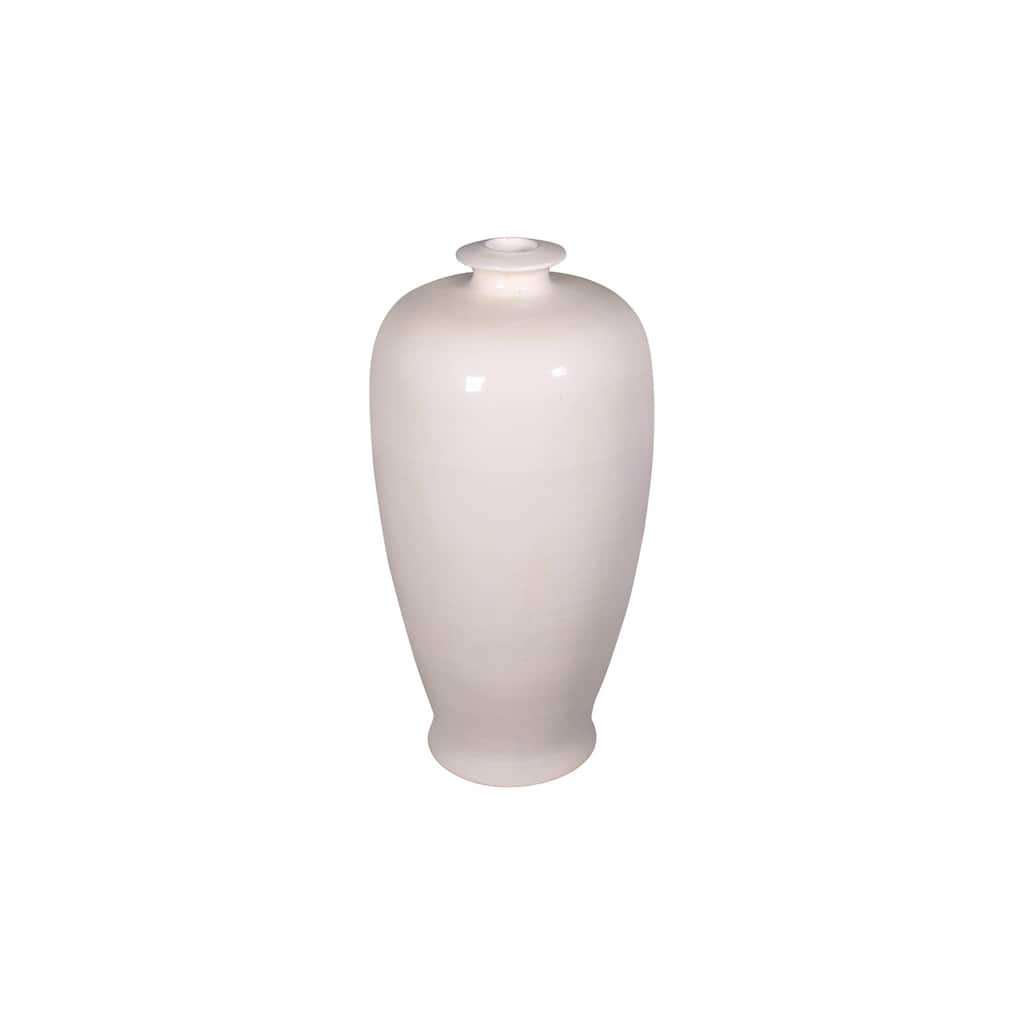 Artissance 17"H White Ceramic Vase - Small Opening
