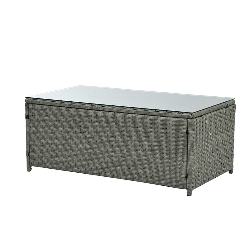 5 Set Wicker Furniture,Patio Furniture,Seasonal PE Wicker Furniture