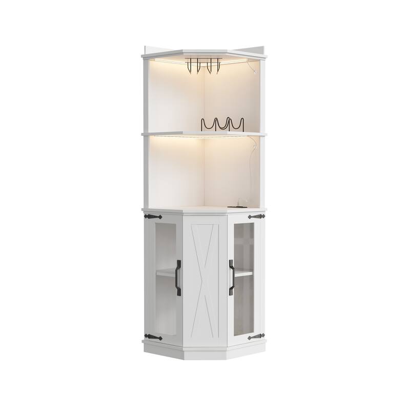 30" Bathroom Vanity With Top Ceramic Art Sink and Artificial Stone Slab, 2-Soft Close Door, Wall-Mounted Mounting Design