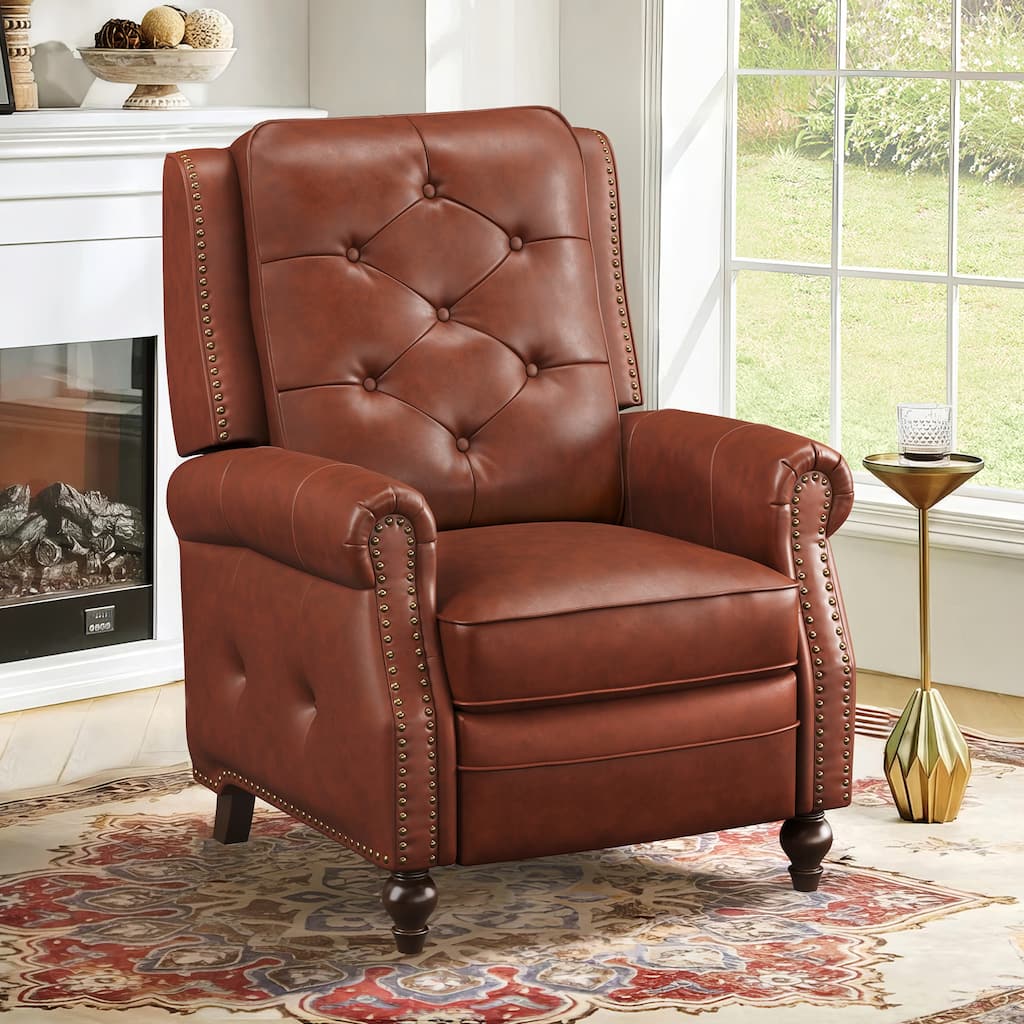 Leather Recliner Chair Accent Chairs for Living Room