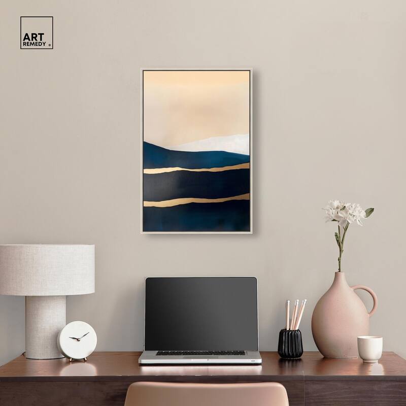 Golden Seam II Canvas by Art Remedy