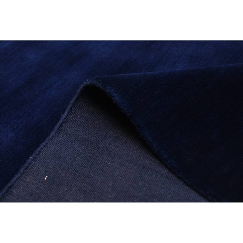 ECARPETGALLERY Hand Loomed Kashkuli Gabbeh Navy Wool Rug - 5'4 x 7'7