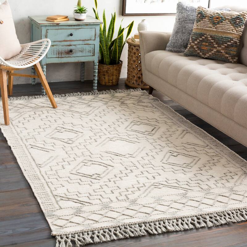 Cannock Handmade Southwestern Wool Blend Area Rug