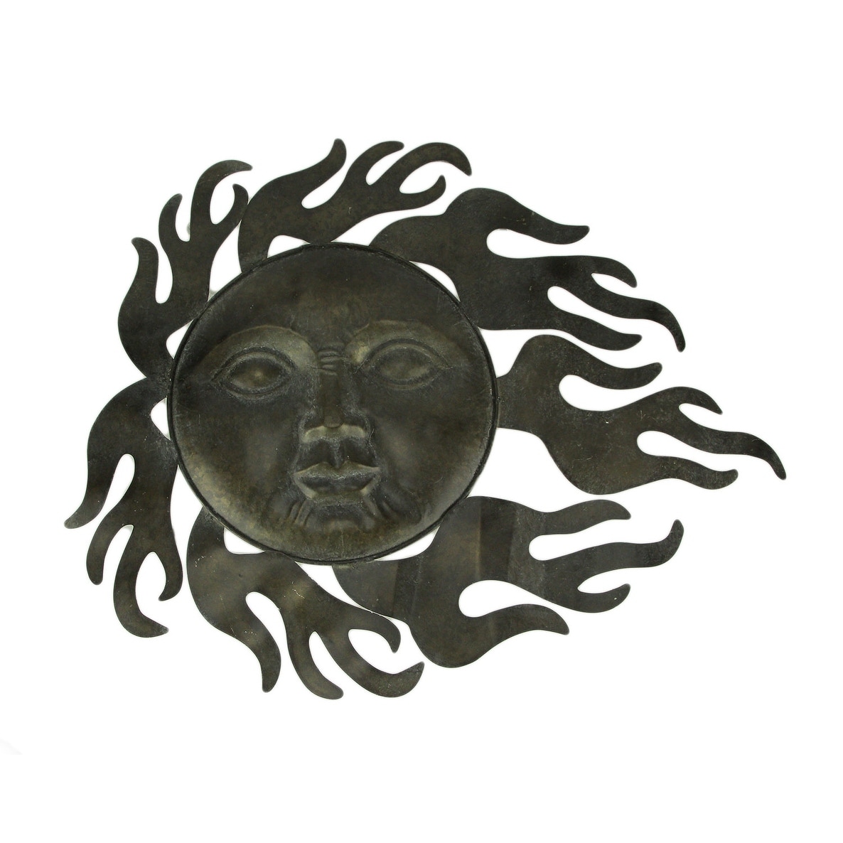 Shop Vintage Grey Metal Art Celestial Sun Indoor Outdoor Wall