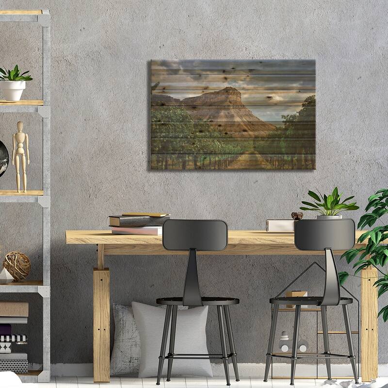 Colorado Wine Country Print On Wood by Christopher Thomas - Multi-Color