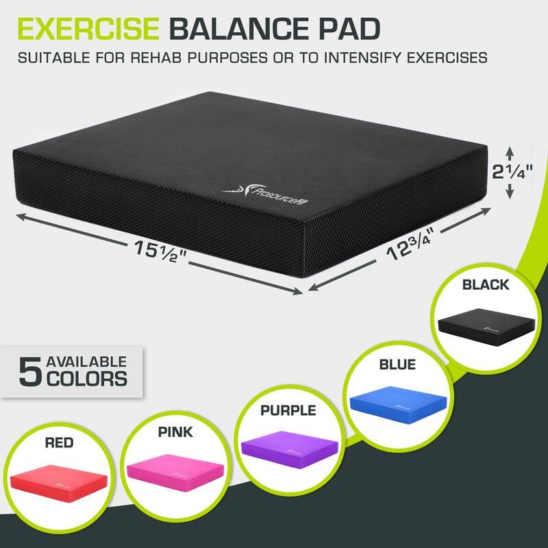 ProsourceFit Exercise Balance Pad 15.5x12.75-in