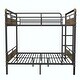 preview thumbnail 19 of 24, Metal Bunk Bed, Industrial Detachable Bunkbeds with Safety Guard Rails for Teens